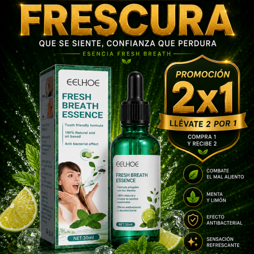 FRESH BREATH ESSENCE 2 X 1 - MAL ALIENTO ORIGINAL U.S.A